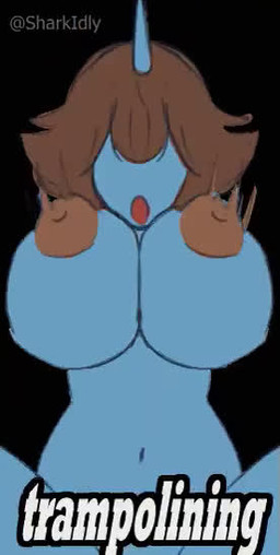 anthro areola big_breasts biped bouncing_breasts breast_jiggle breasts brown_hair female fin front_view hair hair_over_eyes jiggling medium_hair midriff motion_blur navel nipples non-mammal_breasts non-mammal_nipples nude nude_anthro nude_female open_mouth solo text sharkidly betta_(sharkidly) aquatic fish shark animated colored english_text loop no_sound short_playtime video