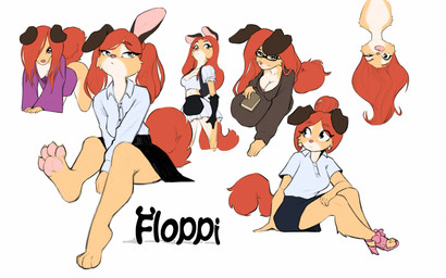 4_toes 5_fingers all_fours anthro barefoot biped bottomless bottomless_anthro bottomless_female bottomwear breasts brown_body brown_fur claws clothed clothed_anthro clothed_female clothing eyewear feet female finger_claws fingers front_view fully_clothed fully_clothed_anthro fully_clothed_female fur glasses hair looking_at_viewer navel partially_clothed partially_clothed_anthro partially_clothed_female pawpads paws pink_pawpads red_hair red_tail sitting smile soles solo tail toe_claws toes topwear askart floppi_(askart) canid canine canis domestic_dog mammal 16:10 2025 digital_drawing_(artwork) digital_media_(artwork) hi_res widescreen