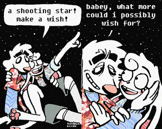 2_panel_comic aloha_shirt anthro bow_tie cheek_spots clothing dialogue duo ears_down floppy_ears half-closed_eyes male narrowed_eyes open_mouth open_smile overalls pattern_clothing pattern_shirt pattern_topwear pawpads paws pink_pawpads pivoted_ears shirt smile smirk smug smug_face smug_grin teeth text tooth_gap topwear rawdawgcomics bingus_(rawdawgcomics) stahli_(rawdawgcomics) bird_dog canid canine canis domestic_dog golden_retriever hunting_dog lagomorph leporid mammal rabbit retriever 5:4 comic english_text