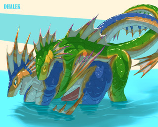 anal anal_penetration anthro anthro_on_anthro anthro_penetrated anthro_penetrating anthro_penetrating_anthro bent_over duo entwined_tails erection eyes_closed fin from_behind_position genitals green_body larger_penetrated male male/male male_penetrated male_penetrating male_penetrating_male membrane_(anatomy) membranous_wings nude partially_submerged penetration penile penis scales sex sex_in_water sharp_teeth simple_background size_difference smile tail tail_coil tapering_penis teeth thick_thighs water wet wet_body wings dhalek capcom monster_hunter mythology aquatic dragon green_plesioth mythological_creature mythological_scalie piscine_wyvern plesioth scalie 5:4 absurd_res digital_media_(artwork) hi_res