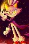 anthro clothed clothing female fire footwear gloves handwear looking_at_viewer pose shoes solo text three-quarter_view the-butcher-x sega sonic_the_hedgehog_(series) blaze_the_cat domestic_cat felid feline felis mammal 2019 artist_name digital_media_(artwork) digital_painting_(artwork) full-length_portrait hi_res portrait shaded signature simple_shading url warm_colors