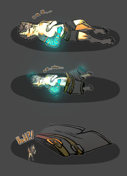 anthro anthrofied backsack balls butt clothing genitals lying male micro nude on_back penis rauru's_arm shrinking shrinking_out_of_clothes simple_background size_transformation sleeping solo sound_effects transformation unaware_transformation underwear vowelless vowelless_sound_effect zzz maksinushka nintendo tears_of_the_kingdom the_legend_of_zelda twilight_princess link_(wolf_form) canid canine canis mammal wolf absurd_res hi_res sequence
