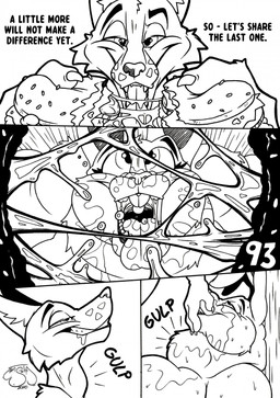 anthro bodily_fluids buckteeth burger cheese dairy_products dialogue drooling duo fast_food feast feederism feeding_partner female food fruit gluttony grease grease_stains male male/female morbidly_obese morbidly_obese_anthro morbidly_obese_female nude nude_anthro nude_female nude_male obese obese_anthro obese_female overstuffed overstuffing overweight overweight_anthro overweight_female plant saliva stuffing swallowing sweat sweaty_body sweaty_face teeth text tomato weight_gain haseth disney zootopia judy_hopps nick_wilde canid canine european_rabbit fox lagomorph leporid mammal oryctolagus rabbit red_fox true_fox 2026 black_and_white comic english_text hi_res monochrome sketch sketch_page