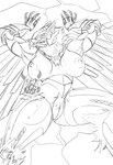 breasts female machine solo hazarts hasbro takara_tomy transformers airazor accipitrid accipitriform avian bird eagle maximal robot hi_res sketch