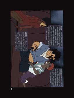 anthro bar beverage booth character_profiles exhibitionism female furniture group male male/male paws profiles slim table trio demon_furray danny_(demon_furray) janak_(demon_furray) rura_(demon_furray) demon felid human indian_lion lion mammal pantherine character 3:4 hi_res