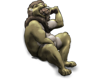 almost_fully_inside anthro anthro_pred belly bodily_fluids brown_body brown_fur brown_mane claws crying duo eyes_closed feet_first forced fur hair larger_pred male male/male male_pred male_prey mane musclegut muscular navel nude_anthro nude_male nude_pred nude_prey open_mouth oral_vore overweight scared simple_background sitting size_difference tan_body tan_fur tears teeth unwilling_prey vore white_background white_body white_fur white_hair wide_eyed willing_pred jeri_kleinlowe felid lion mammal mouse murid murine pantherine rodent 2022 4:3 colored