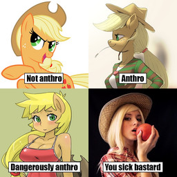 alternate_species anthro blonde_hair chart chewing_grass clothing female green_eyes hair hat headgear headwear humanized object_in_mouth profanity solo text wheat kevinsano shepherd0821 friendship_is_magic hasbro my_little_pony applejack_(mlp) equid equine horse human mammal pony 1:1 digital_media_(artwork) english_text meme multiple_images