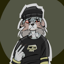 2_fingers alternative_fashion anthro beanie black_clothing black_hat black_headwear black_shirt black_topwear blunt_in_mouth clothing ears_down eye_through_hair fingers fur grey_hair hair hat headgear headwear long_hair looking_aside male marijuana_blunt messy_hair pattern_clothing pivoted_ears punk red_eyes shirt skull_symbol solo striped_clothing stripes tan_body tan_fur topwear translucent translucent_hair white_body white_fur rart0639081 nintendo pokemon fan_character generation_7_pokemon lycanroc midday_lycanroc pokemon_(species) 1:1 absurd_res hi_res