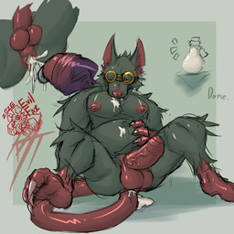 anal anal_penetration anthro autopenetration balls bodily_fluids cum cum_in_ass cum_inside duo erection genital_fluids genitals glans male male/male masturbation nipples nude oral penetration penis piercing sex sitting size_difference swollen tail tail_fetish tail_play tail_sex vein veiny_penis demonrat league_of_legends riot_games tencent alistar_(lol) twitch_(lol) bovid bovine cattle mammal murid murine rat rodent 1:1 hi_res