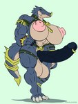 abs anthro balls biceps big_balls big_breasts big_nipples big_penis blood bodily_fluids bone breasts erection foreskin genital_piercing genitals glans grey_body gynomorph huge_balls huge_breasts huge_penis humanoid_genitalia humanoid_penis hyper hyper_balls hyper_breasts hyper_genitalia hyper_penis intersex jewelry muscular muscular_anthro muscular_gynomorph muscular_intersex nails nipples orange_eyes penis penis_piercing piercing retracted_foreskin simple_background skull solo tail tan_body thick_penis thick_tail thick_thighs vein veiny_penis biskblizk warhammer_(franchise) warhammer_fantasy nakai_the_wanderer kroxigor lizardman lizardman_(warhammer) scalie absurd_res hi_res