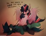 2014 bdsm blush bondage bound clothing cutie_mark domination duo equine erection female female_domination friendship_is_magic fur grinding hair horn horse male mammal multi-colored_hair my_little_pony penis pony purple_eyes purple_fur pussy simple_background straight text twilight_sparkle_(mlp) winged_unicorn wings zero-sum
Rating: Explicit
Score: 36
User: LionCourt
Date: March 12, 2014