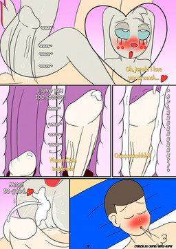 anal anal_penetration anthro anthro_penetrated bedroom_eyes blush bodily_fluids cartoon_freckles cum cum_in_ass cum_inside dialogue duo eyelashes female female_penetrated freckled_face freckles genital_fluids genitals heart_symbol human_on_anthro human_penetrating human_penetrating_anthro internal internal_anal interspecies long_eyelashes male male/female male_penetrating male_penetrating_female motion_lines narrowed_eyes penetration penile penile_penetration penis penis_in_ass seductive sex sigh sound_effects text vulva wings otakon_(artist) angel_hare the_east_patch angel_gabby jonah_whitman angel human lagomorph leporid mammal rabbit comic english_text hi_res