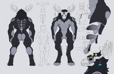 anthro antlers applying_chastity_device areola biped bodily_fluids chastity_cage chastity_device chastity_leash clothed clothing duo erection fingers front_view genital_fluids genitals glans horn humanoid_genitalia humanoid_penis leash makeup male nipples nude_male open_mouth open_smile penis personal_grooming precum scrotum_flap smile standing kakhao american_mythology indigenous_north_american_mythology mythology north_american_mythology wendigo hi_res