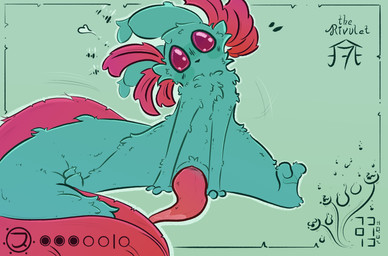 animal_genitalia animal_penis big_tail blue_body blue_fur blush blush_lines bodily_fluids cheek_tuft erection external_gills facial_tuft feral fin fluffy fluffy_ears fluffy_feet fluffy_tail food_pips_(rain_world) fur gameplay_mechanics genital_fluids genital_slit genitals gills heart_symbol long_tail looking_at_viewer male motion_lines neck_tuft penis presenting presenting_penis simple_background solo spread_legs spreading tail tail_fin tapering_penis tapering_tail text thick_tail tuft namaport rain_world videocult rivulet_(rain_world) slugcat hi_res