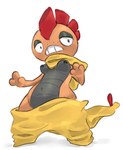 anthro breasts female nipple_piercing nipples piercing simple_background solo teeth white_background starrberry nintendo pokemon generation_5_pokemon pokemon_(species) scrafty digital_media_(artwork)