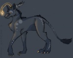 ambiguous_gender antennae_(anatomy) bioluminescence black_body black_fur feral fur glowing lamp lantern solo tail banrai mythology augenti saule_dragon canid canine canis dragon furred_dragon furred_scalie hybrid mammal mythological_creature mythological_scalie scalie wolf