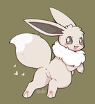 ambiguous_gender anus anus_only butt eevee feral generation_1_pokemon grey_body hi_res looking_at_viewer nintendo pokemon pokemon_(species) raised_tail shiny_pokemon simple_background solo tail wolfwithwing