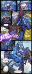 after_transformation anthro balls big_breasts big_butt blue_body blue_penis blue_scales bodily_fluids breasts breath_powers brown_hair butt cum cum_in_pussy cum_inside cumshot dialogue doggystyle duo egg ejaculation elemental_manipulation eye_scar facial_scar female fin fire fire_breathing fire_manipulation flying from_behind_position genital_fluids genitals hair head_fin horn impregnation intraspecies male male/female membrane_(anatomy) membranous_wings non-mammal_breasts penetration penile penile_penetration penis penis_in_pussy scales scar sex text vaginal vaginal_penetration wings trixythespiderfox mythology dragon mythological_creature mythological_scalie scalie absurd_res comic english_text hi_res