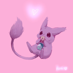 2_fingers 3_toes anthro beady_eyes belly_gem black_nose cheek_tuft cookie eating eating_cookie eating_food facial_tuft featureless_crotch feet fingers floating fluffy_ears food fur gem hair happy heart_symbol holding_cookie holding_food holding_object light long_ears long_tail male male_anthro markings no_eyebrows nude nude_anthro nude_male pink_background purple_body purple_eyes purple_fur purple_hair purple_tail purple_tail_tuft sapphire_(gem) semi-anthro short_legs simple_background small_nose smile solo straight_arms tail tail_tuft toes tuft whisker_markings koriarredondo kappa_mikey guano_(kappa_mikey) mammal unknown_species 1:1 2011 colored digital_drawing_(artwork) digital_media_(artwork) english_description full-length_portrait lighting low_res portrait shaded signature spanish_description male_(lore)