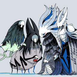 2_horns 6_eyes ambiguous_gender biped black_eyes blue_eyes cloak clothed clothing eyelashes female group hood horn mask multi_eye plant shoulder_pads standing tree osakana2gou hollow_knight_(franchise) team_cherry herrah_(hollow_knight) hollow_knight_(character) hornet_(hollow_knight) lurien_(hollow_knight) monomon_the_teacher_(hollow_knight) pale_king_(hollow_knight) pure_vessel_(hollow_knight) white_lady_(hollow_knight) arthropod elemental_creature flora_fauna treant vessel_(species) 1:1 daughter_(lore) father_(lore) father_and_child_(lore) father_and_daughter_(lore) male_(lore) mother_(lore) mother_and_child_(lore) mother_and_daughter_(lore) parent_(lore) parent_and_child_(lore) parent_and_daughter_(lore)