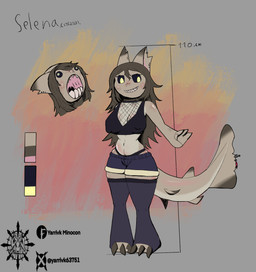 anthro areola big_breasts big_butt breasts butt female fin fin_piercing freckles furgonomics furry-specific_piercing navel nipple_outline nipples non-mammal_breasts non-mammal_navel non-mammal_nipples piercing slightly_chubby slightly_chubby_anthro slightly_chubby_female smile thick_thighs wide_hips yarrivkminocon cookiecutter_shark dalatiid fish marine shark squaliform absurd_res concept_art hi_res