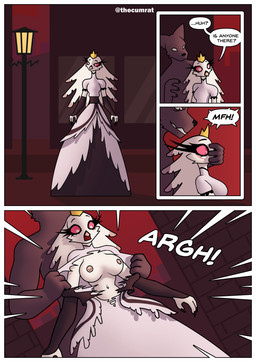 ambush anthro areola assisted_exposure breasts building city clothed clothing covering covering_mouth detailed_background duo feathers female forced forced_exposure fur grey_body grey_fur imminent_rape imminent_sex male male/female muffled_speech nipples outside pink_nipples public public_nudity red_eyes screaming smile surprised tearing_clothing text topless topless_anthro topless_female torn_clothing undressing_another white_body white_clothing white_feathers thecumrat hellaverse helluva_boss mythology stella_(helluva_boss) avian avian_demon bird bird_demon canid canid_demon canine demon hellhound mammal mythological_canine mythological_creature absurd_res comic hi_res