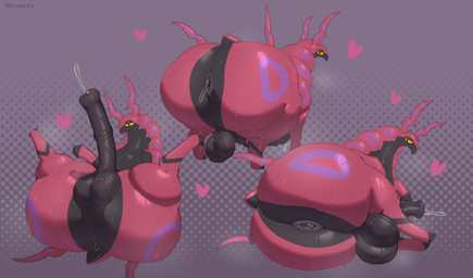 2_antennae anal_fluids animal_genitalia animal_penis antennae_(anatomy) anus backsack balls bedroom_eyes big_balls big_butt big_penis black_body black_eyes black_tail bodily_fluids butt equine_genitalia equine_penis erection feral genital_fluids genitals half-closed_eyes heart_symbol huge_balls huge_butt huge_penis looking_at_butt looking_at_own_butt looking_at_self looking_back lying male male_feral multicolored_antennae multicolored_body narrowed_eyes on_back on_side penis precum presenting presenting_anus presenting_hindquarters presenting_penis puffy_anus purple_antennae purple_body quadruped rear_view red_antennae red_body red_tail seductive short_tail solo sweat tail text thick_thighs three-quarter_view two_tone_antennae two_tone_tail vein veiny_penis yellow_sclera axoarts nintendo pokemon generation_5_pokemon pokemon_(species) scolipede 2026 artist_name digital_media_(artwork) hi_res