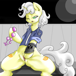 alternate_universe anal_beads anus bodily_fluids clitoris cutie_mark female genital_fluids genitals hair horn masturbation sex_toy solo vaginal vaginal_fluids vaginal_masturbation vulva white_hair wergis fallout fallout:_new_canterlot fallout_equestria hasbro microsoft my_little_pony mythology fan_character fresh-de-light equid equine mammal mythological_creature mythological_equine unicorn 1:1 hi_res