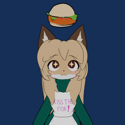 :3 anthro apron arms_at_sides big_ears big_tail blonde_hair blush brown_body brown_ears brown_eyes brown_fur brown_hair burger cheek_tuft chest_tuft close-up clothing cute_fangs digitigrade ear_tuft emoticon eyebrows eyelashes eyelashes_through_hair facial_tuft fangs female fluffy fluffy_tail focused food fox_tail fur glistening glistening_eyes green_clothing green_eyes green_sweater green_topwear hair hair_over_shoulder happy hungry inner_ear_fluff kiss_the_cook long_hair looking_up meal messy messy_hair multicolored_body multicolored_ears multicolored_fur multicolored_hair multicolored_tail oversized_clothing oversized_shirt oversized_topwear pink_text pointy_ears pose sharp_teeth shirt simple_background simple_coloring simple_eyes simple_face slim small_nose small_waist solo standing star_eyes stare straight_hair surprised sweater tail tan_body tan_fur teeth text text_on_clothing text_on_shirt text_on_sweater text_on_topwear tight_clothing topwear translucent translucent_hair transparent_background tuft turtleneck white_body white_clothing white_fur white_hair white_sclera white_topwear wide_eyed yellow_body yellow_fur conditional_dnp qin averi_(fiddleafox) canid canine fox mammal red_fox true_fox 1:1 3d_(artwork) alpha_channel cel_shading digital_media_(artwork) hi_res shaded simple_shading