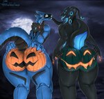 anthro big_butt bodily_fluids bodypaint butt cloud duo full_moon huge_butt looking_back machine male male/male moon multi_eye nude outside painted_butt presenting presenting_hindquarters pumpkin_butt rear_view saliva seductive sky tail take_your_pick thick_thighs tongue tongue_out weisswinddragon mythology damon_(damon3d) alien android dragon mythological_creature mythological_scalie robot scalie synth_(vader-san) hi_res