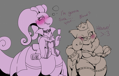 >:3 anthro breasts clothing costume crown curvy_figure drunk exposed_breasts female group headgear holidays presenting seductive substance_intoxication super_crown tail teasing thick_tail thick_thighs undressing voluptuous wide_hips hotcoffeecat halloween mario_bros nintendo pokemon elise_(hotcoffeecat) silasi silasi_(hotcoffeecat) generation_3_pokemon generation_6_pokemon goodra pokemon_(species) vampire zangoose