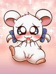 anus bodily_fluids female genitals nude pussy ribbons solo spread_legs spreading tears young koufun hamtaro_(series) bijou_(hamtaro) cricetid hamster mammal rodent 3:4 hi_res