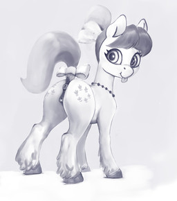 accessory anatomically_correct anatomically_correct_genitalia anatomically_correct_vulva animal_genitalia animal_vulva anus bow_ribbon clitoral_winking clitoris cutie_mark dock_(anatomy) equine_anus equine_genitalia equine_vulva eyelashes female feral fetlocks furgonomics genitals hair_accessory hair_bow hair_ribbon hooves jewelry leg_tuft necklace puffy_anus raised_tail ribbons smile solo tail tail_accessory tail_bow tail_ribbon tongue tongue_out tuft vulva ponsce hasbro mlp_g5 my_little_pony posey_bloom_(mlp) earth_pony equid equine horse mammal pony hi_res monochrome