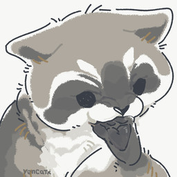 black_eyes black_nose chibi dot_eyes feet feral grey_body simple_background simple_eyes solo white_body yencatx mammal procyonid raccoon 1:1 2022