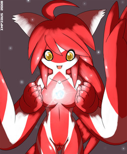 5_fingers ahoge amber_eyes anthro anthrofied biped breasts brown_pupils claws eye_through_hair featureless_breasts female fingers front_view fur genitals hair iris looking_at_object monotone_hair multicolored_body multicolored_ears multicolored_fur non-mammal_breasts nude nude_female open_mouth pokemorph pupils red_body red_breasts red_ears red_fur red_hair red_vulva solo soul_dew standing text translucent translucent_hair two_tone_body two_tone_ears two_tone_fur vulva white_body white_ears white_fur year impious nintendo pokemon fan_character latias_(impious) generation_3_pokemon latias legendary_pokemon pokemon_(species) 2008 artist_name red_theme