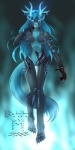 antlers blood blue_eyes blue_markings breasts chest_tuft claws countershading creepy cyan_background cyan_claws cyan_countershading cyan_fur cyan_hair cyan_sclera cyan_tongue cyborg dossun female fur glowing glowing_eyes glowing_horns grey_background hairband horn hybrid insane kitara_cydonis long_tongue markings no_pupils nude plain_background prosthetics pussy solo teal_background thigh_gap tongue tongue_out tuft
Rating: Explicit
Score: 33
User: ippiki_ookami
Date: October 26, 2012