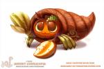 :3 ambiguous_gender cornucopia feral food fruit grape holidays melon plant pumpkin simple_background smile solo text watermelon white_background yellow_eyes piper_thibodeau thanksgiving arthropod crustacean decapod elemental_creature flora_fauna food_creature hermit_crab living_fruit malacostracan marine 2017 digital_media_(artwork) digital_painting_(artwork) english_text painting_(artwork) url