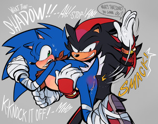 andromorph andromorph/male anthro anus bandage_wraps blush bodily_fluids butt_slap duo fluffy fluffy_chest genital_fluids genitals holding_partner intersex intersex/male male scarf slap smack smacking_ass smile spank_marks spanked_butt spanking vaginal_fluids vaginal_fluids_on_hand vulva shaddycatz sega sonic_boom sonic_the_hedgehog_(series) shadow_the_hedgehog sonic_the_hedgehog eulipotyphlan hedgehog mammal 2023 digital_drawing_(artwork) digital_media_(artwork) hi_res