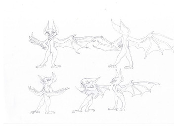 anthro clothing female multiple_poses pose tight_clothing wings kekko disney zootopia fan_character bat leaf-nosed_bat mammal microbat vampire_bat yangochiropteran 11:8 line_art sketch story