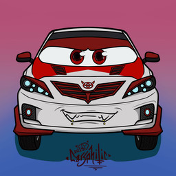 animated_gif anthro blinking car eyes_closed fangs flashing flashlight front_view gradient_background grin grinning_at_viewer looking_at_viewer machine male multiple_piercings not_furry piercing red_eyes simple_background smile smiling_at_viewer solo teeth vehicle carsphilic toyota toyota_corolla nick_corolla animate_inanimate dire_car dire_machine dire_vehicle living_car living_machine living_vehicle 1:1 2025 animated cel_shading digital_drawing_(artwork) digital_media_(artwork) flat_colors frame_by_frame icon loop shaded short_playtime signature