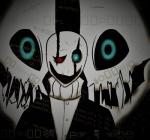 bone clothed clothing male not_furry simple_background skeleton solo suit sweater topwear turtleneck kitvonstag xxzacwolfyxx undertale undertale_(series) gaster animated_skeleton undead hi_res