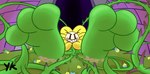 3_toes ambiguous_gender big_feet brick_wall feet flower foot_fetish foot_focus grass green_body highlights_(coloring) huge_feet hyper hyper_feet leaf looking_at_viewer petals plant smile solo toes toony toothy_grin vines wall_(structure) yungknight undertale undertale_(series) flowey_the_flower elemental_creature flora_fauna absurd_res hi_res story story_in_description