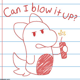 anthro asking_viewer dynamite explosives fur holding_dynamite looking_at_viewer male open_mouth paper_background solo tail talking_to_viewer text zandermanith common_hippopotamus ghost hippopotamid mammal spirit 1:1 2d_animation animated digital_media_(artwork) english_text pixel_(artwork) pixel_animation