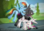 2014 anal anal_penetration animal_genitalia anus balls blossomforth_(mlp) blue_fur blush cum cum_in_ass cum_inside cutie_mark dildo equine eyes_closed female feral friendship_is_magic fur group hair half-closed_eyes horse horsecock jcoshooves male mammal multi-colored_hair my_little_pony open_mouth outside pegasus pegging penetration penis pony pussy rainbow_dash_(mlp) rainbow_hair sex sex_toy straight strapon thunderlane_(mlp) tongue tree vein white_fur wings
Rating: Explicit
Score: 9
User: lemongrab
Date: February 08, 2014