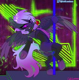 dancing ear_tuft female feral flower flower_in_mouth genitals inner_ear_fluff nude plant pole pole_dancing rose_(flower) rose_in_mouth solo tuft vulva wings caliluminos hasbro my_little_pony mythology caustic_love equid equine horse mammal mythological_creature mythological_equine pegasus pony absurd_res hi_res