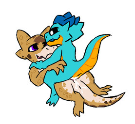 anthro black_sclera blue_horn bodily_fluids brown_body brown_scales cum cum_in_vagina cum_inside cum_on_tail duo female genital_fluids horn male male/female penetration penile penile_penetration penis_in_vagina purple_eyes scales tail teal_body teal_scales vaginal vaginal_penetration yellow_underbelly coldcolor_(artist) pebble_(coldcolor) kobold scalie