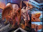 4_toes 5_fingers abs anthro balls beak blood bodily_fluids brown_body building building_destruction burning burning_building city city_destruction claws crush death destruction duo eating erection extreme_size_difference feathered_wings feathers feet finger_claws fingers fire foot_crush genitals gore house humanoid_genitalia humanoid_penis killing low-angle_view macro macro_anthro macro_male male micro_human micro_prey muscular muscular_anthro muscular_male nude outside pawpads paws penis rampage size_difference smile spread_wings stomping tail toe_claws toes violence white_body wings ohohflamethrower mythology pyronite(commissioner) carpo corvidius_(character) avian bird falcon falconid gryphon mythological_avian mythological_creature peregrine_falcon 4:3 multiple_scenes