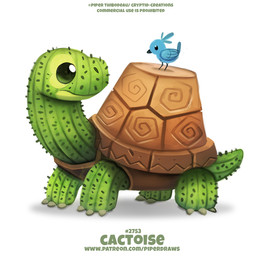 ambiguous_gender beady_eyes beak black_eyes blue_body blue_feathers cactus claws feathered_wings feathers green_eyes humor plant plant_pot pun simple_background solo text visual_pun white_background wings piper_thibodeau avian bird elemental_creature flora_fauna reptile scalie tortoise turtle digital_media_(artwork) digital_painting_(artwork) english_text painting_(artwork) url