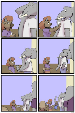 anthro blonde_hair breasts brown_body brown_fur clothed clothed_female clothed_male clothing dress eyes_closed female fur grey_body grey_skin group hair horn male male/female proboscis_(anatomy) trunk_(anatomy) tusks young young_female thunderouserections study_partners buffy_(study_partners) ragdoll_(study_partners) randy_(study_partners) susie_lowe will_(study_partners) elephant elephantid mammal proboscidean 2:3 comic hi_res daughter_(lore) mother_(lore) mother_and_child_(lore) mother_and_daughter_(lore) parent_(lore) parent_and_child_(lore) parent_and_daughter_(lore)