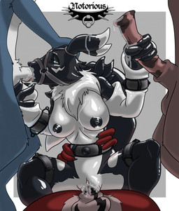 alternate_color animal_genitalia animal_penis anthro ball_fondling balls bdsm belt big_penis black_body black_fur black_nipples black_nose black_skin blue_body blue_eyes blue_fur bodily_fluids bondage bound breasts brown_body brown_fur clitoris clitoris_piercing cum cum_in_mouth cum_in_vagina cum_inside doll double_penetration ejaculation equine_genitalia equine_penis erection fellatio female fondling forced foursome fur gangbang genital_fluids genital_piercing genitals group group_sex half-closed_eyes hand_on_head handjob latex male male/female messy multicolored_body multicolored_skin muzzle_(object) muzzled narrowed_eyes nipples nude on_bottom on_top oral oral_penetration oral_rape orgasm penetration penile penis piercing rape red_body red_fur reverse_cowgirl_position sex sheath spitroast tail tongue tongue_out torso_grab two_tone_body two_tone_skin vaginal vaginal_penetration vulva vulva_piercing white_body white_fur white_skin notorious84 bandai_namco digimon fan_character olonia canid canine canis digimon_(species) domestic_dog equid equine horse mammal renamon wolf 2010 hi_res